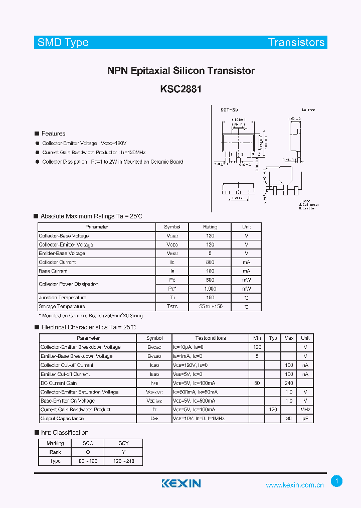 KSC2881_4343250.PDF Datasheet