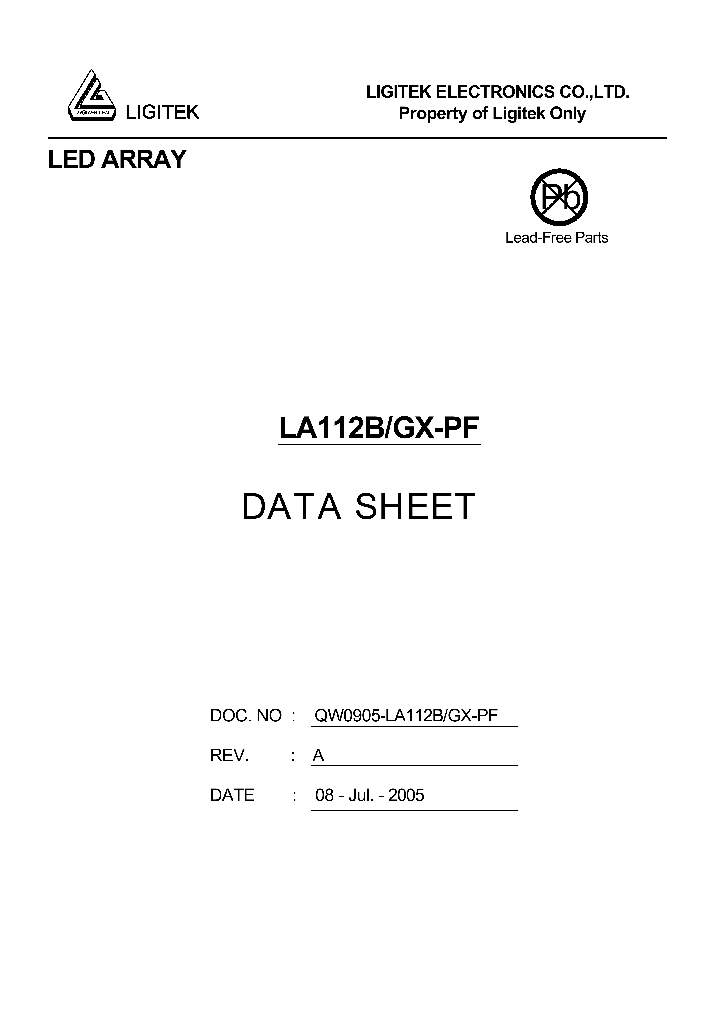 LA112B-GX-PF_4885829.PDF Datasheet