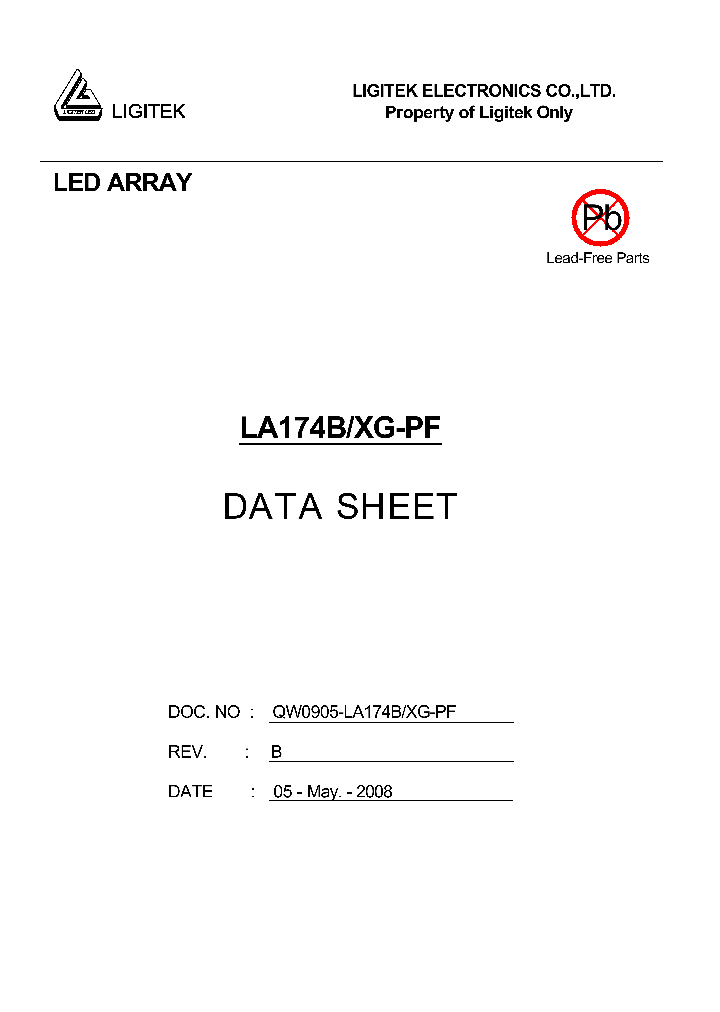 LA174B-XG-PF_4677045.PDF Datasheet
