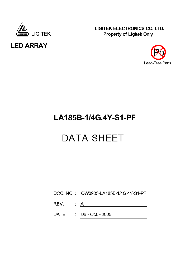 LA185B-1-4G4Y-S1-PF_4782585.PDF Datasheet