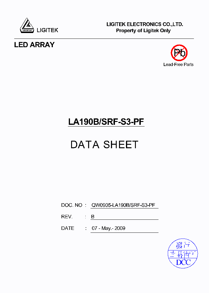 LA190B-SRF-S3-PF_4596310.PDF Datasheet