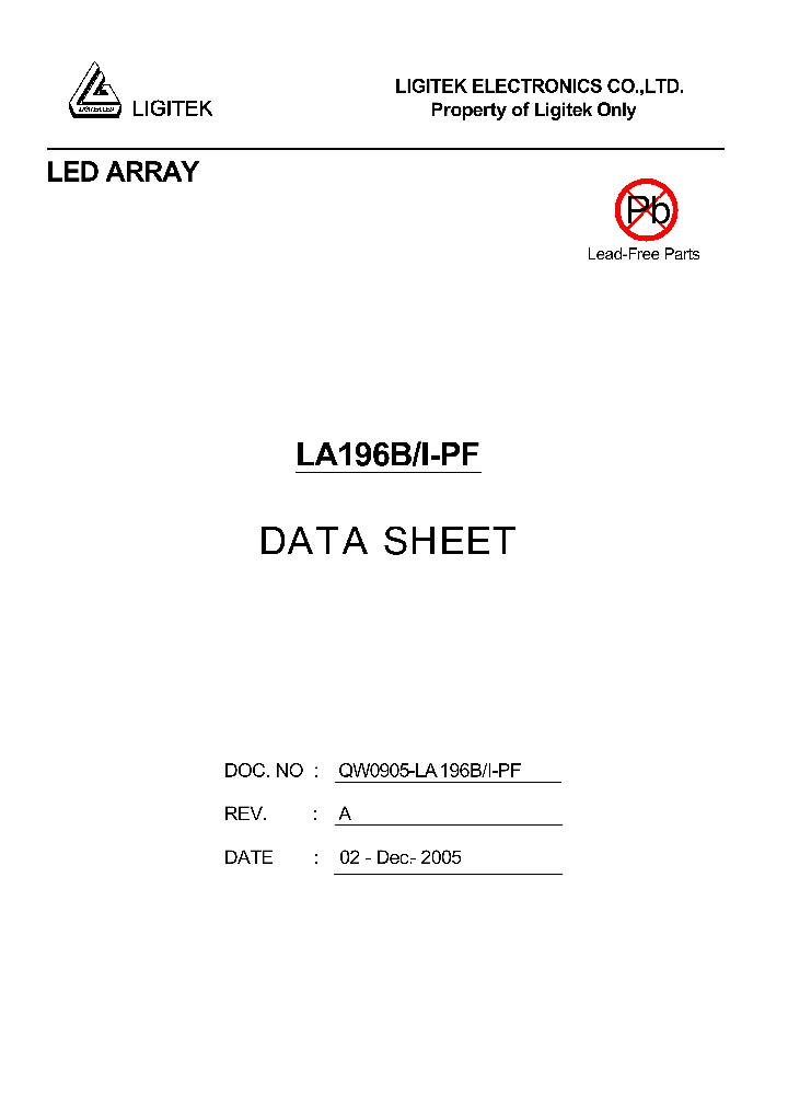 LA196B-I-PF_4669265.PDF Datasheet