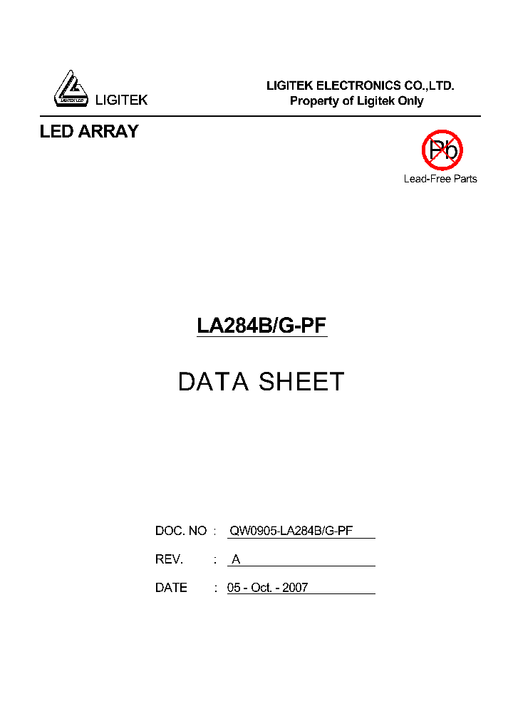 LA284B-G-PF_4914225.PDF Datasheet