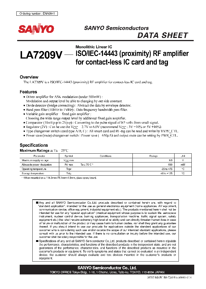 LA7209V_4173170.PDF Datasheet