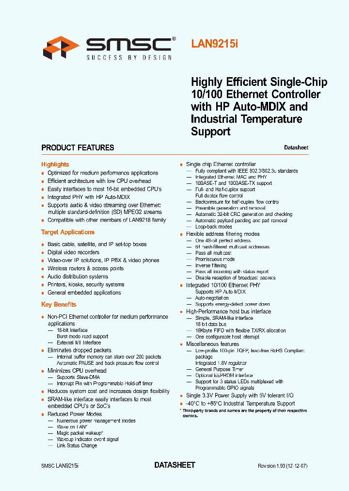 LAN9215I07_4203642.PDF Datasheet