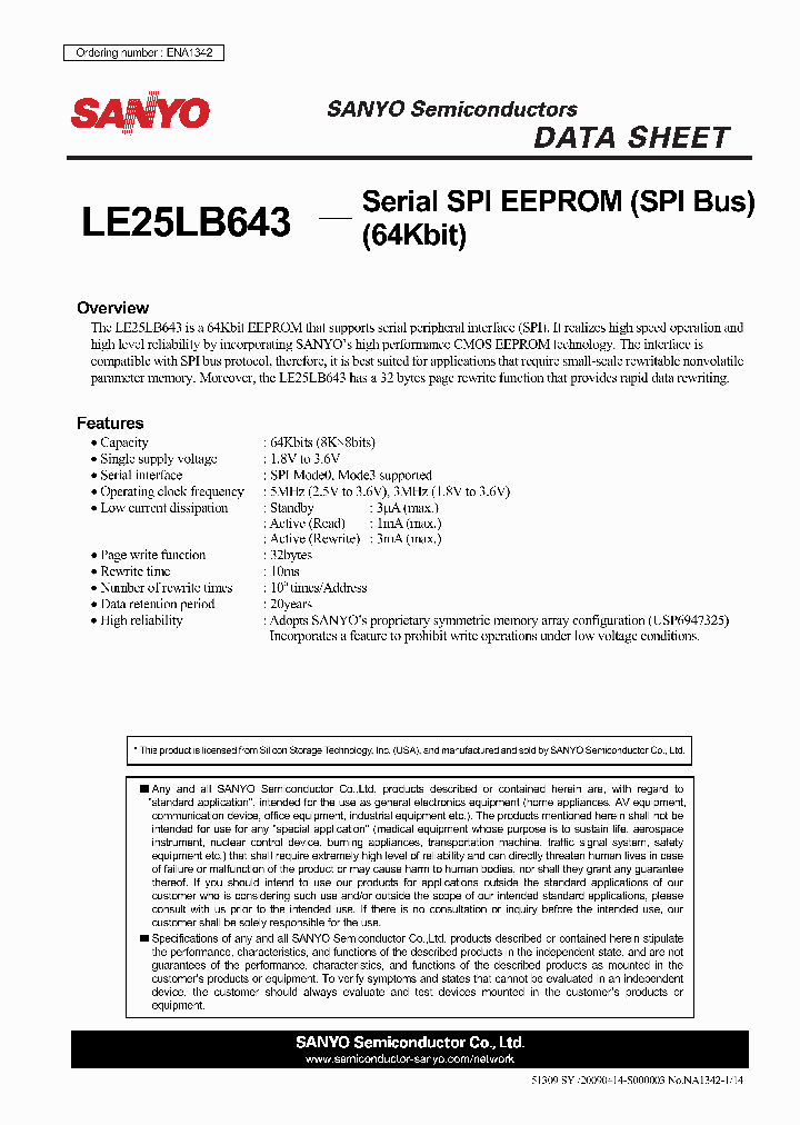 LE25LB643_4488198.PDF Datasheet