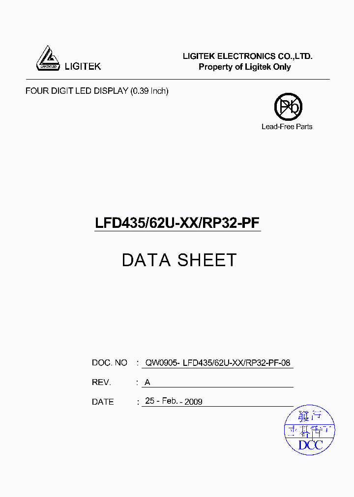 LFD435-62U-XX-RP32-PF_4746505.PDF Datasheet