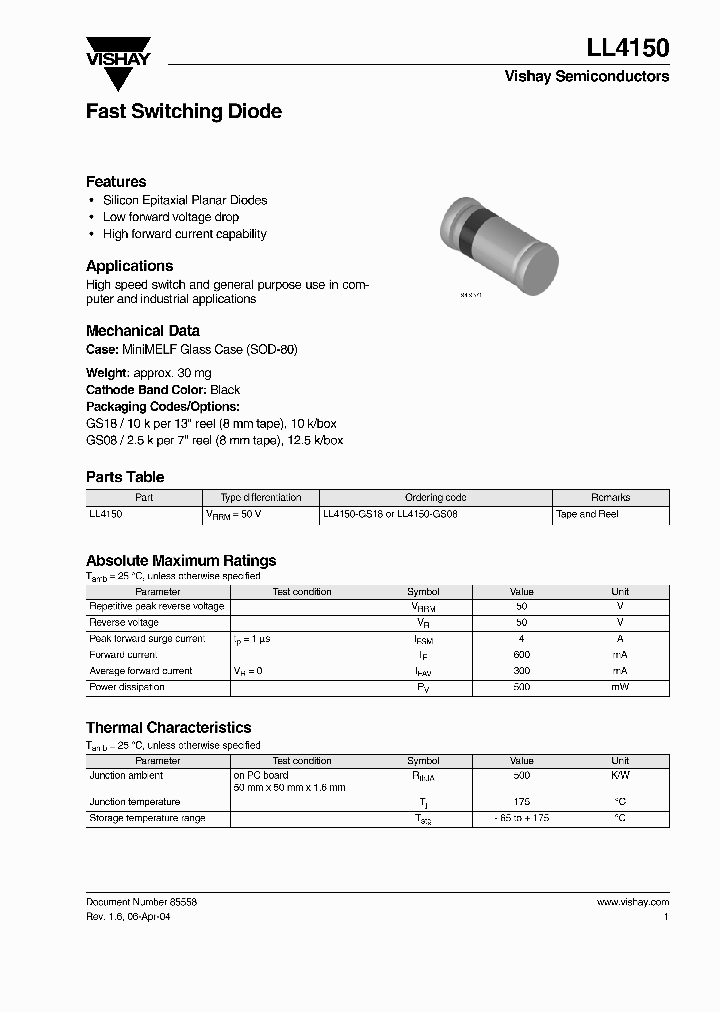 LL4150-GS08_4850559.PDF Datasheet