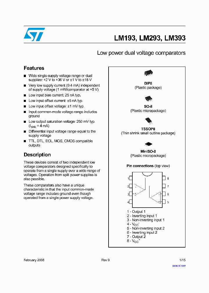 LM393ST_4173413.PDF Datasheet