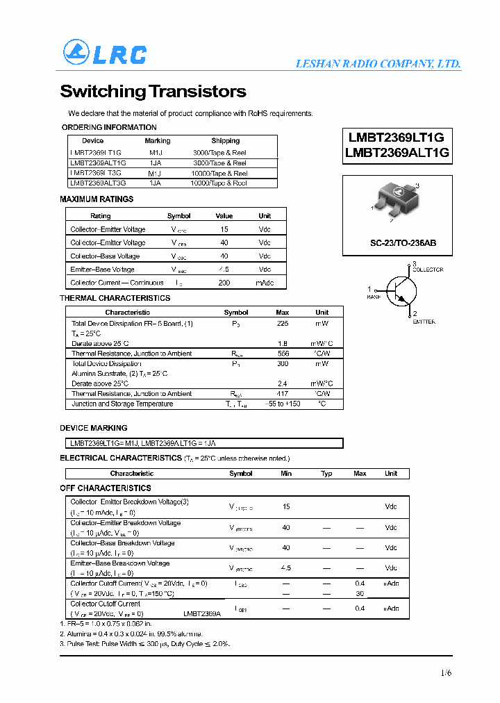 LMBT2369LT1G_4485924.PDF Datasheet