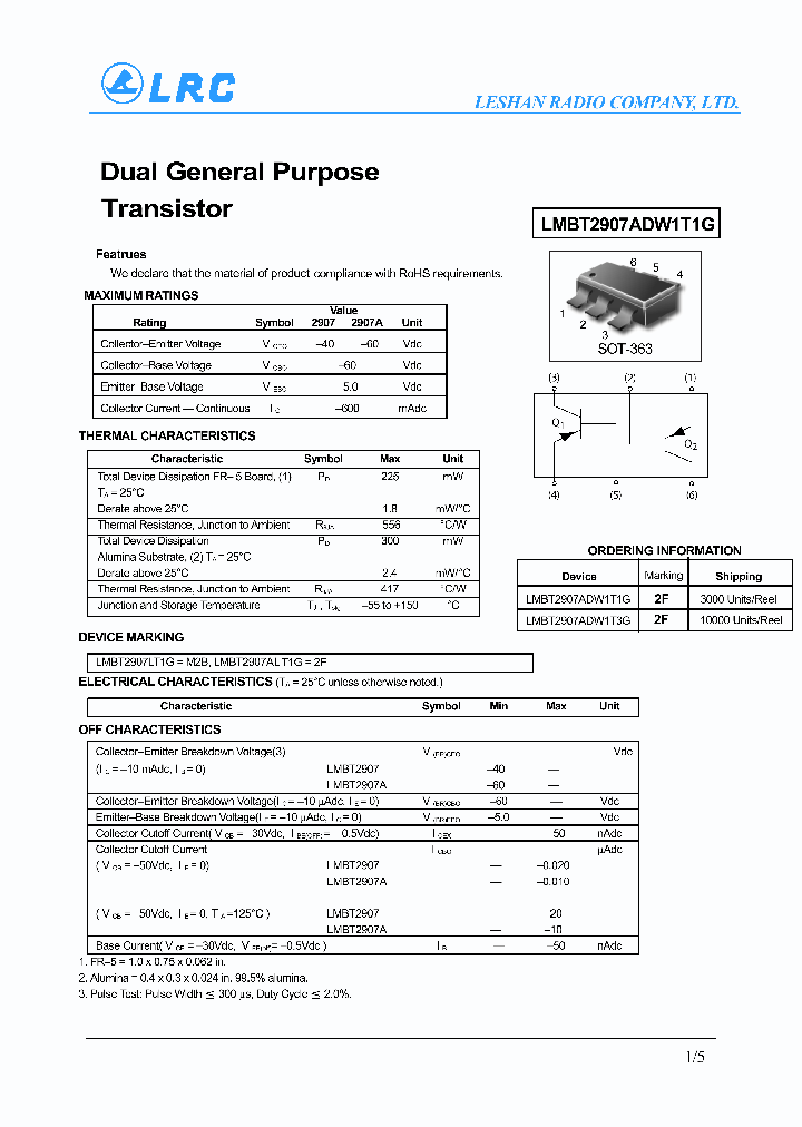 LMBT2907ADW1T1G_4449299.PDF Datasheet