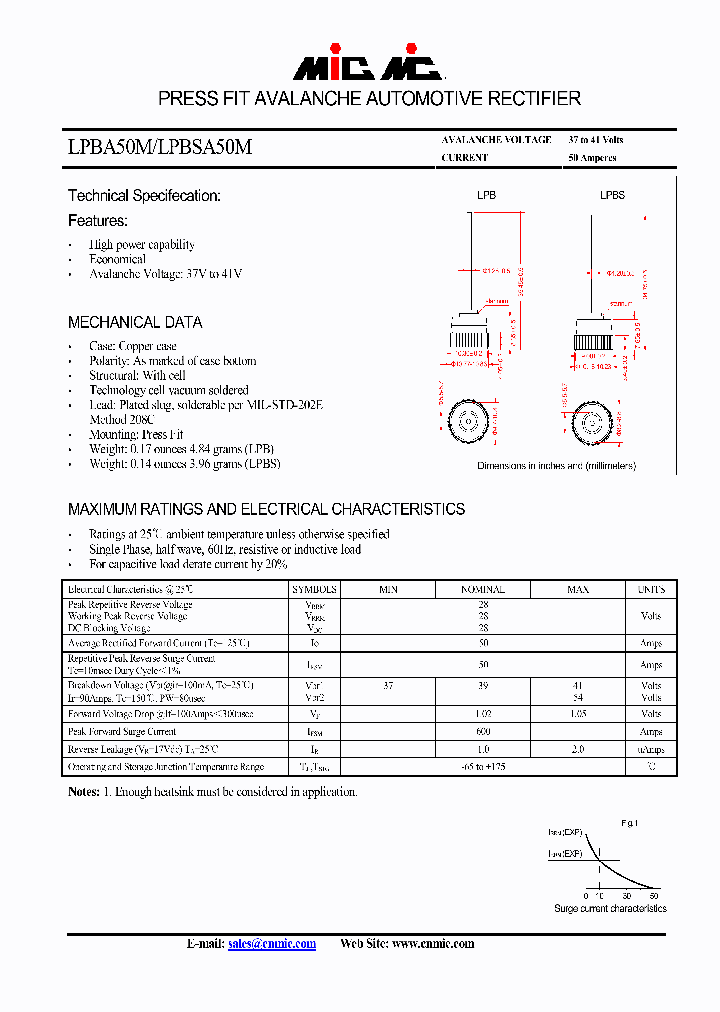 LPBSA50M_4442140.PDF Datasheet