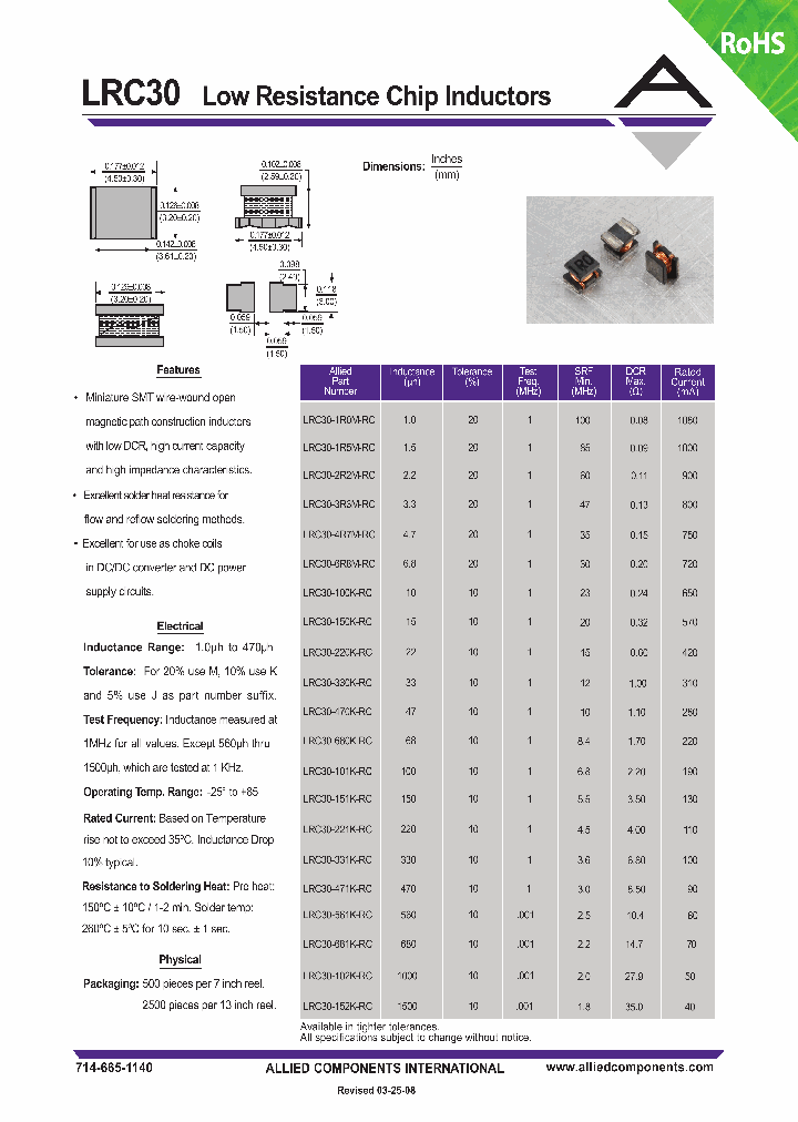 LRC30-152K-RC_4527900.PDF Datasheet