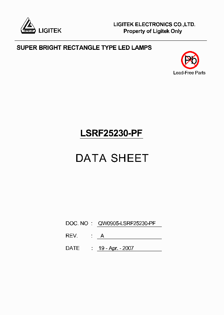 LSRF25230-PF_4539970.PDF Datasheet