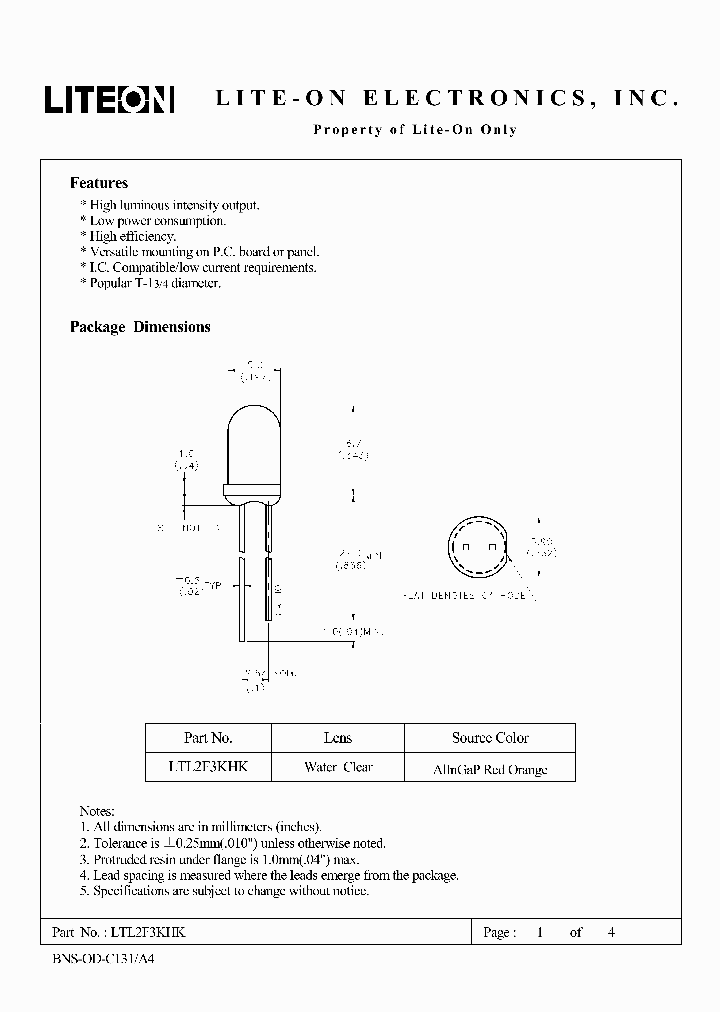 LTL2F3KHK_4564529.PDF Datasheet