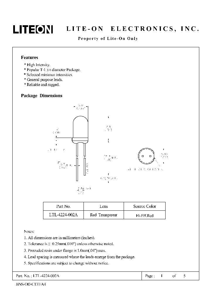 LTL-4224-002A_4782234.PDF Datasheet