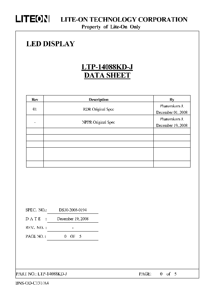 LTP-14088KD-J_4651912.PDF Datasheet