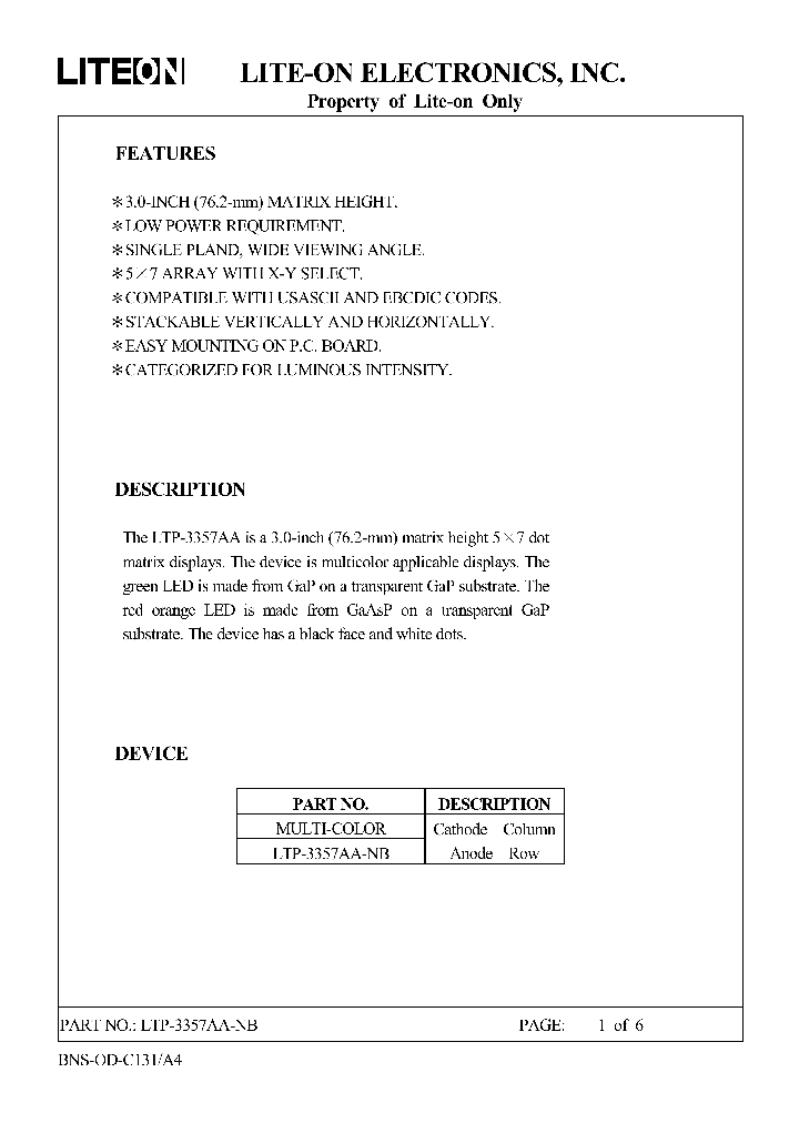 LTP-3357AA-NB_4563233.PDF Datasheet