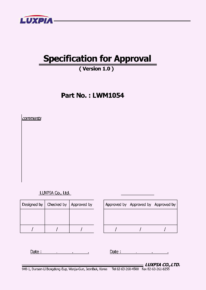 LWM1054_4340017.PDF Datasheet