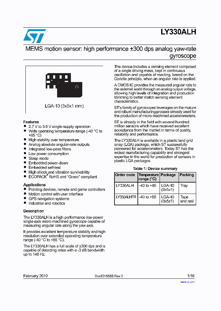 LY330ALH_4695001.PDF Datasheet