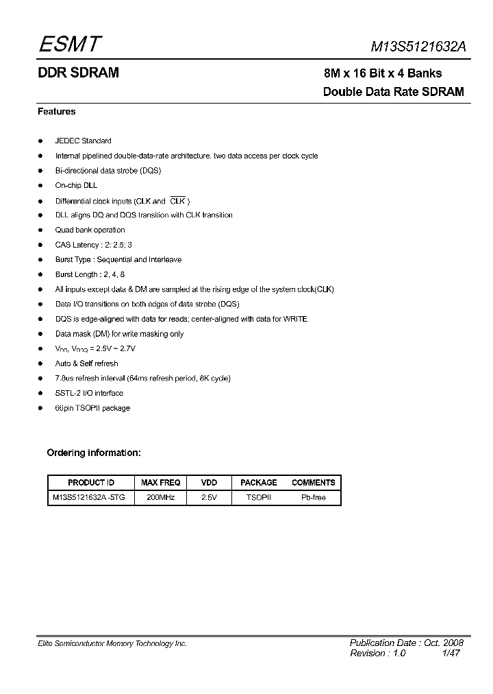 M13S5121632A_4881448.PDF Datasheet