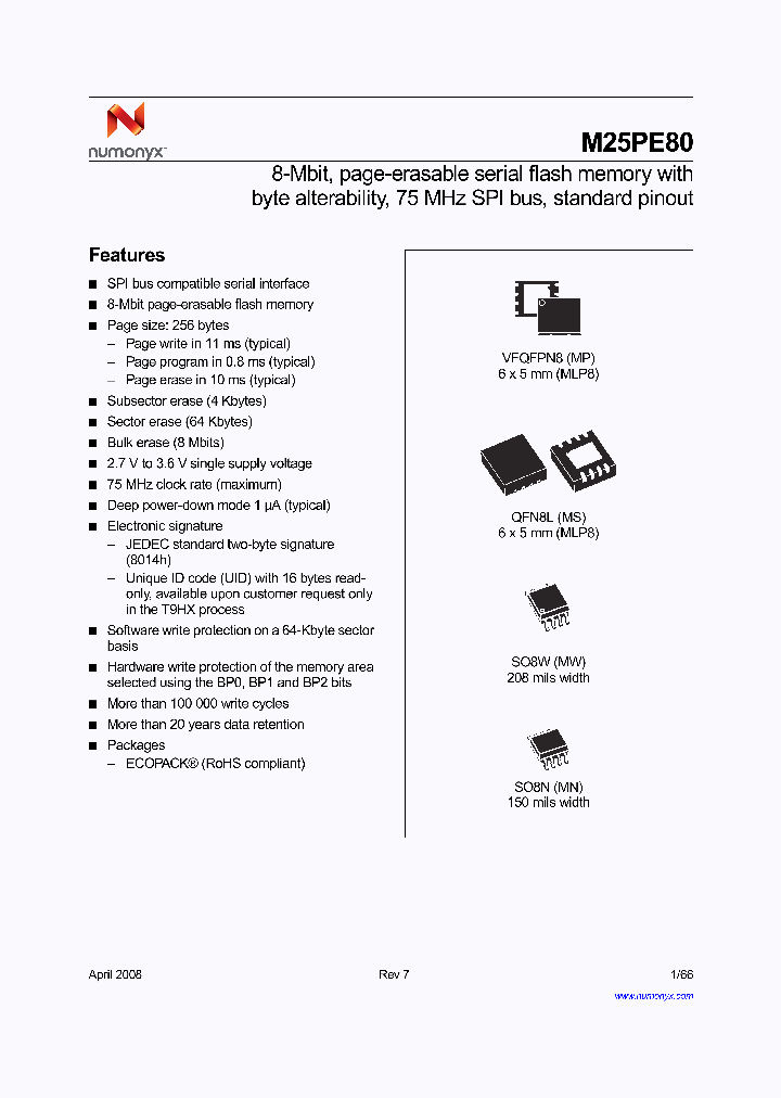 M25PE80_4266660.PDF Datasheet