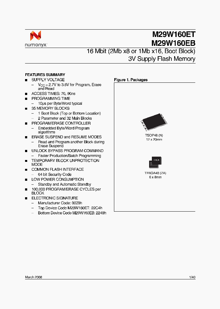 M29W160ET_4624741.PDF Datasheet