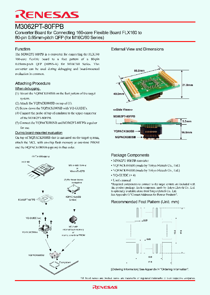 M3062PT-80FPB_4436509.PDF Datasheet
