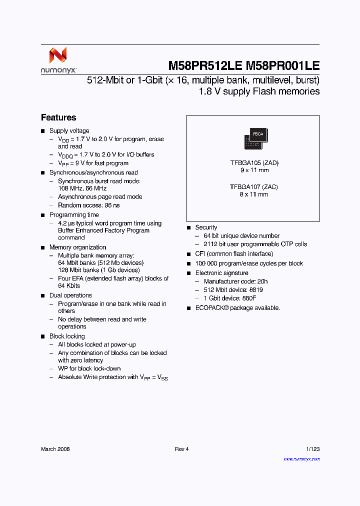 M58PR512LE_4228128.PDF Datasheet
