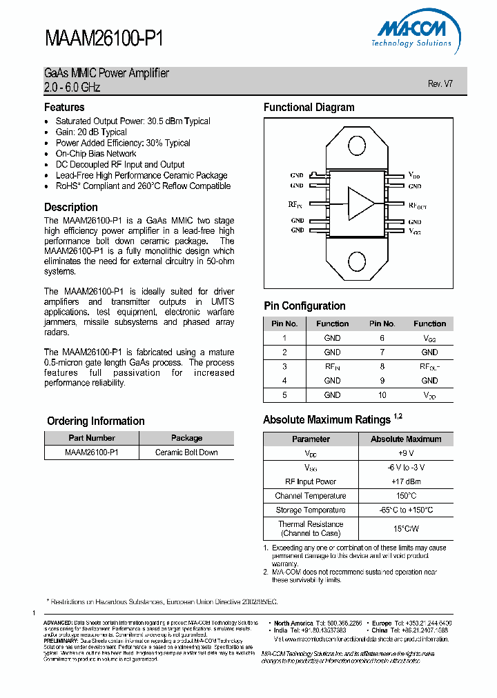 MAAM26100-P1_4467228.PDF Datasheet