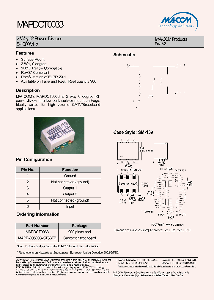MAPDCT0033_4501149.PDF Datasheet
