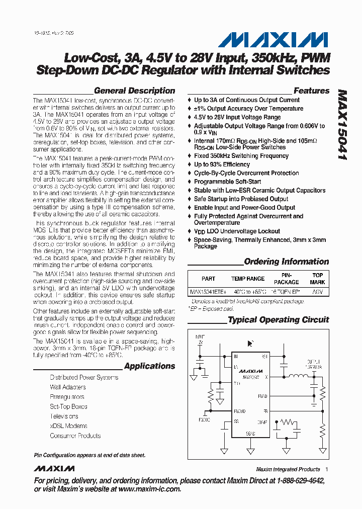 MAX15041ETE_4561033.PDF Datasheet