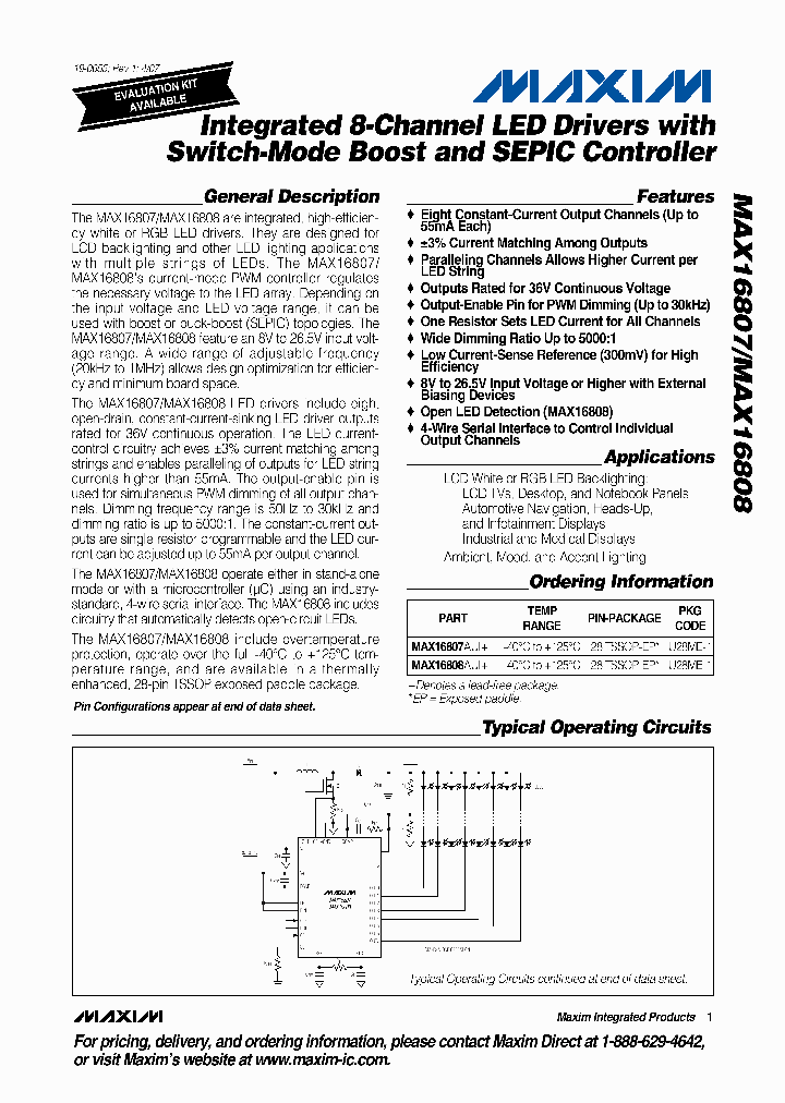 MAX16807AUI_4463591.PDF Datasheet