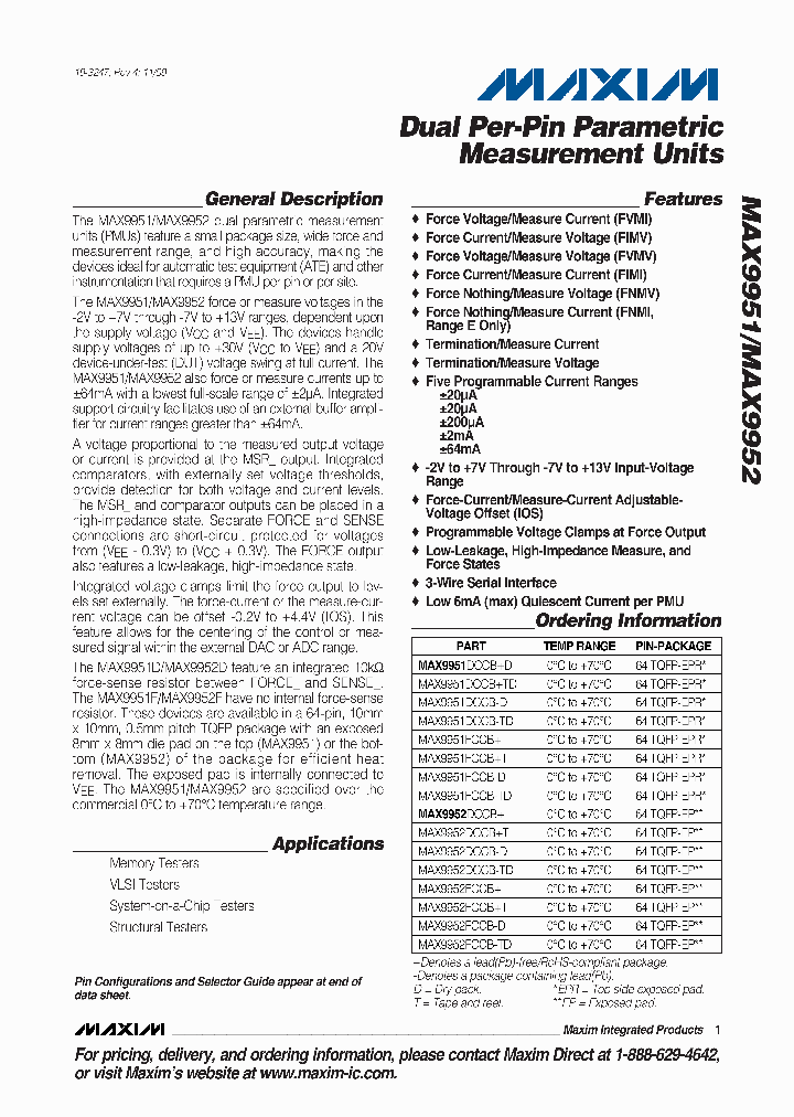 MAX9952DCCB_4663845.PDF Datasheet
