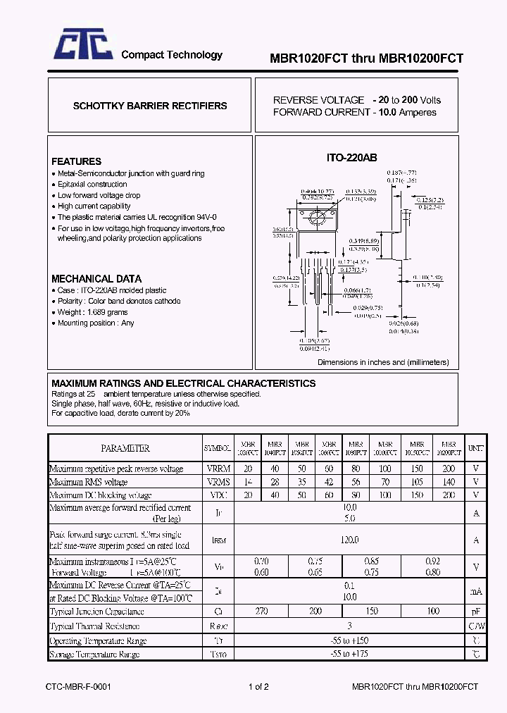 MBR10200FCT_4718299.PDF Datasheet