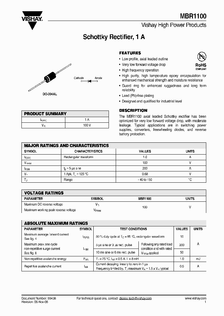 MBR1100_4359922.PDF Datasheet