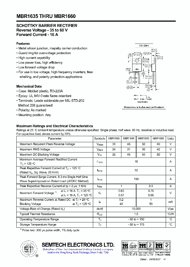 MBR1635_4435381.PDF Datasheet