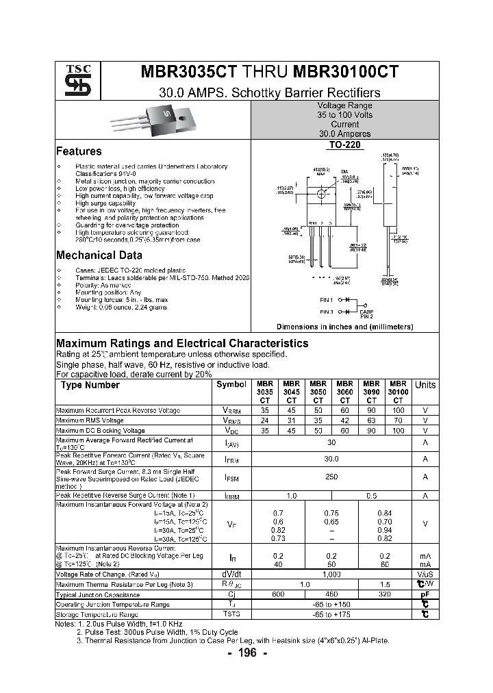 MBR30100CT_4245949.PDF Datasheet