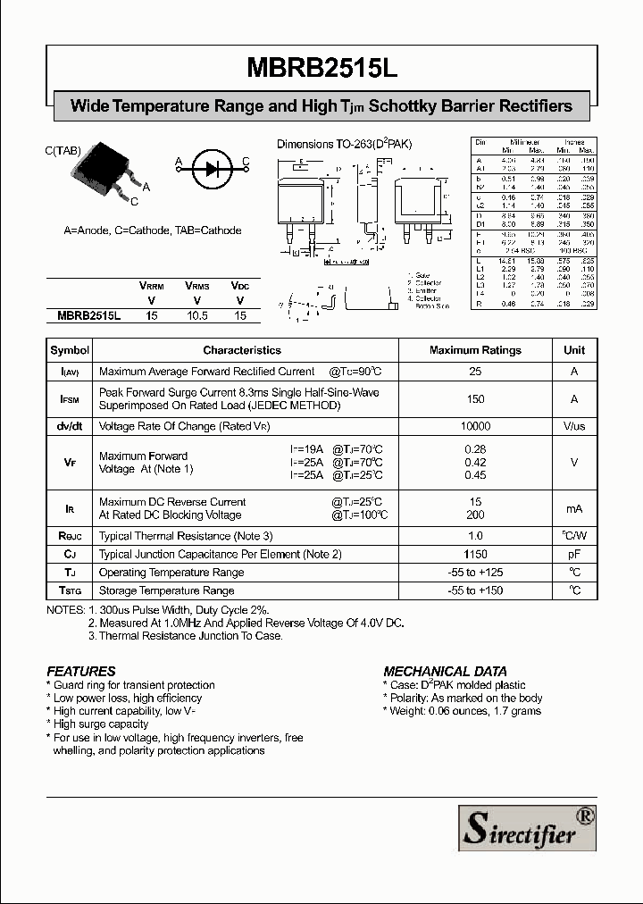 MBRB2515L_4176009.PDF Datasheet