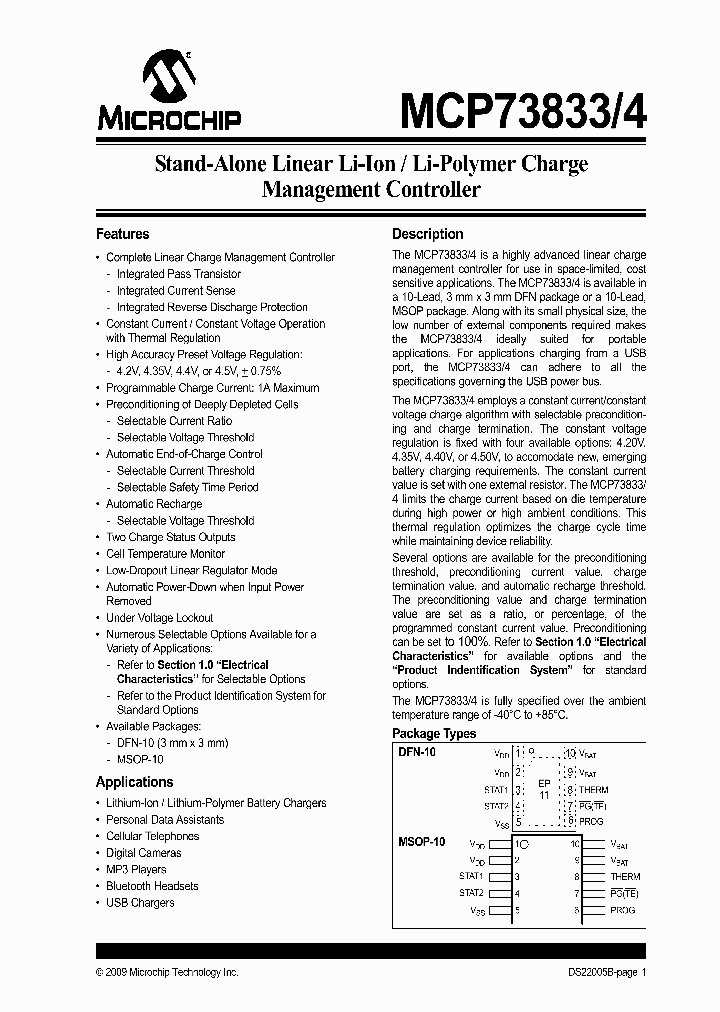 MCP73833-GPIMF_4519626.PDF Datasheet