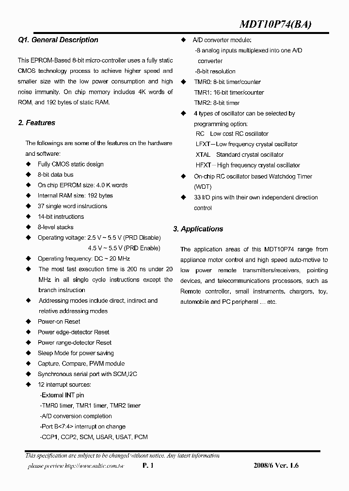 MDT10P74L11_4283383.PDF Datasheet