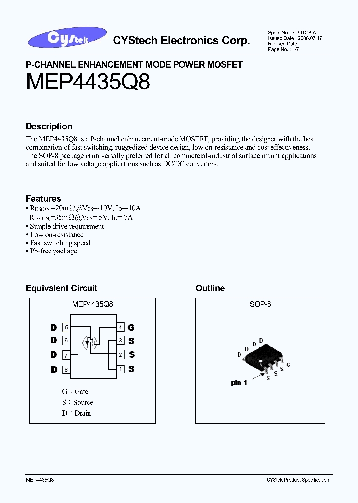 MEP4435Q8_4549346.PDF Datasheet