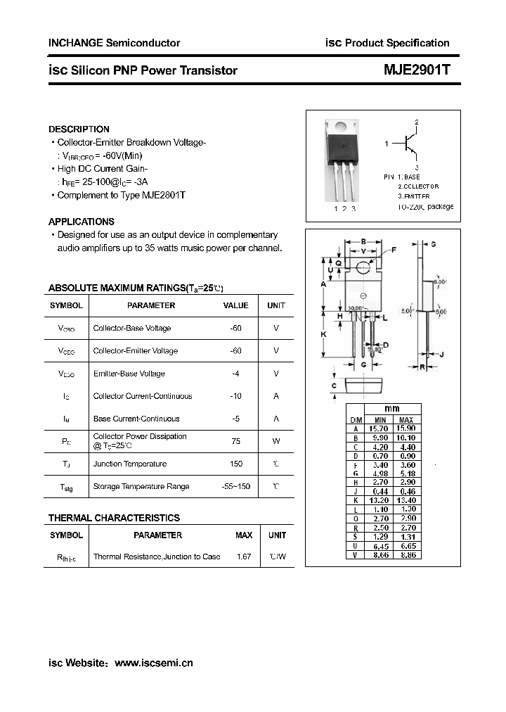 MJE2901T_4376016.PDF Datasheet