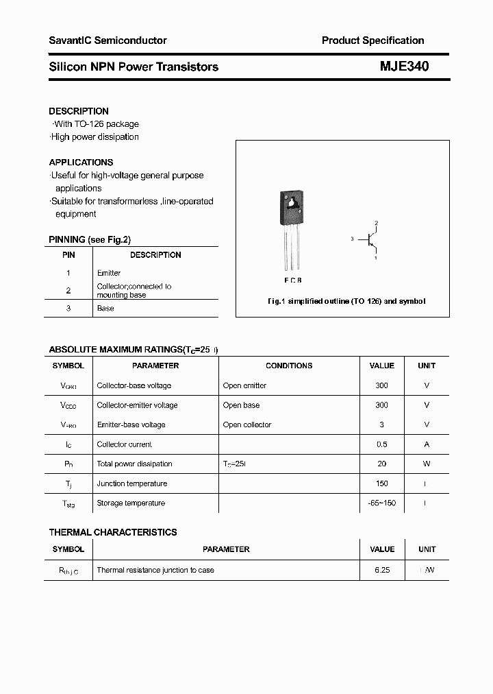 MJE340_4377687.PDF Datasheet