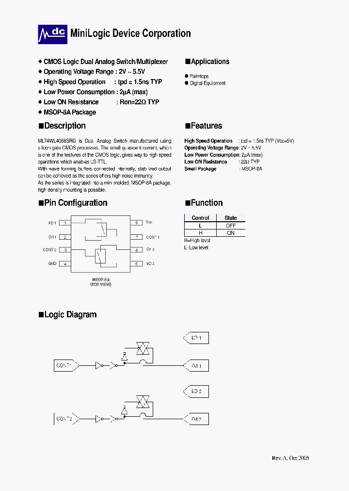 ML74WL4066_4552862.PDF Datasheet