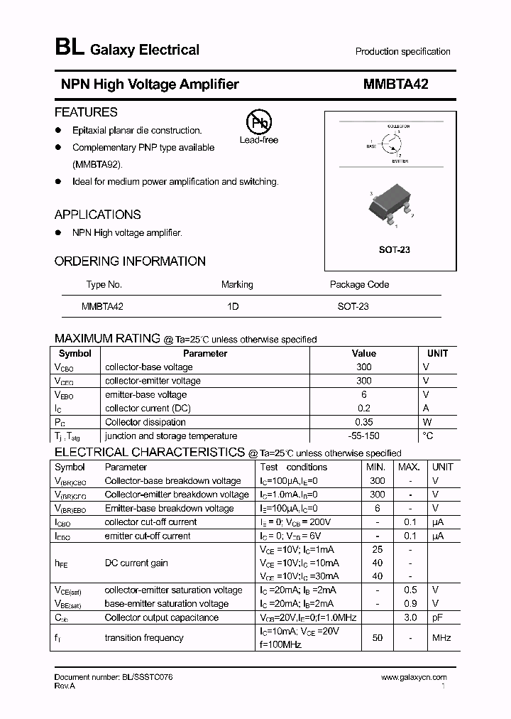 MMBTA42_4177138.PDF Datasheet