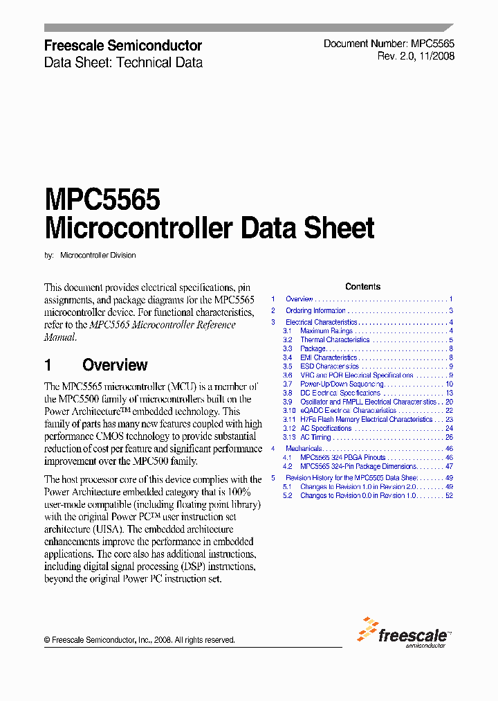 MPC5565MVZ132R_4709978.PDF Datasheet