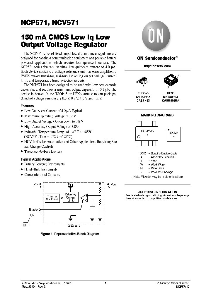 NCP571MN10TBG_4698820.PDF Datasheet