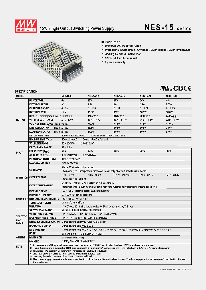 NES-15_4309955.PDF Datasheet