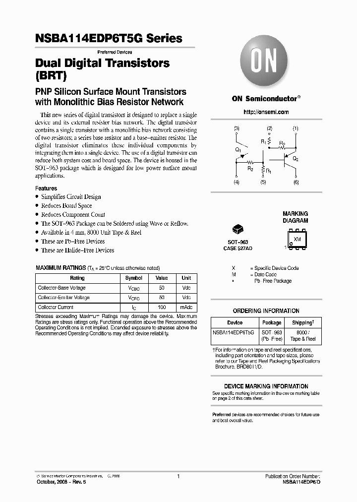 NSBA123JDP6T5G_4699505.PDF Datasheet